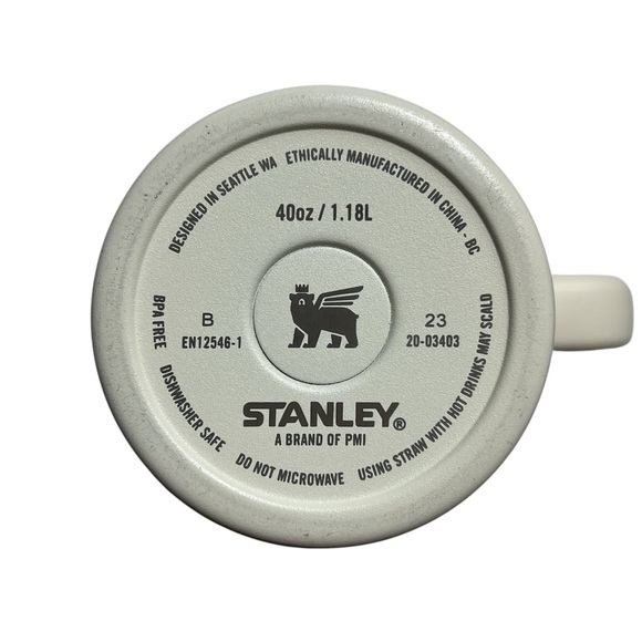 Used STANLEY Quencher H2.0 Tumbler 40 oz – Cream | Handle, Straw + Free Brush - Picture 3 of 12